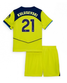 Tottenham Hotspur Dejan Kulusevski #21 Maglia Gara Terza Repliche 2025-26 Bambino Maniche Corte